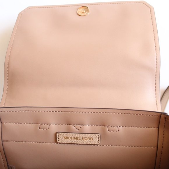 Michael Kors Hayes Leather Backpack Bisque Authentic - Picture 8 of 8